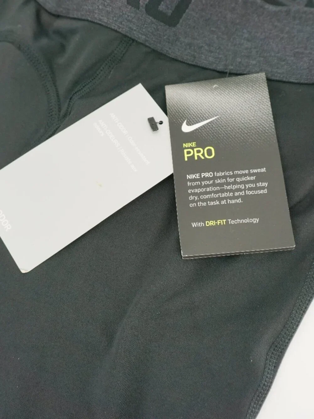 NEW! Nike Pro Compression Training Anti-Odor Tights Black 929699-010